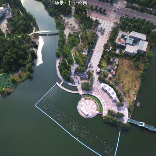 航拍-中心公园（150m）